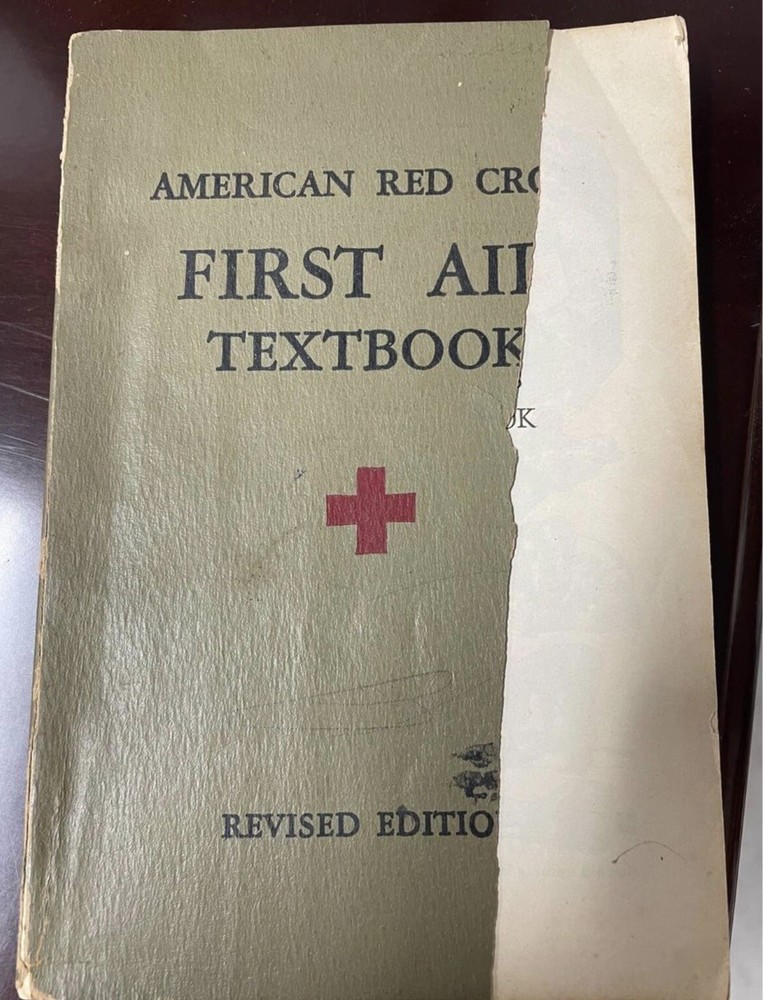 American Red Cross First Aid Textbook 1945 Book NLHB