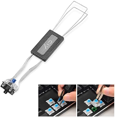 Stainless Steel Switch Keycap Puller Removal Tool With 2 Brushes DIY Kit