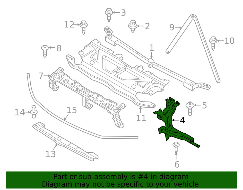 Genuine BMW Outer Support 51-64-8-071-631