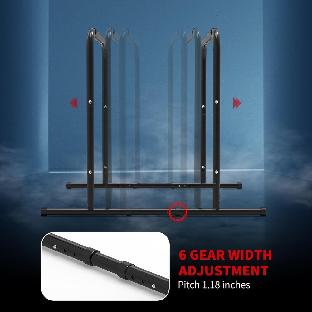 Compact Pull-Up Dip Station for Home Gym — Adjustable, Space-Saving Upper-Body