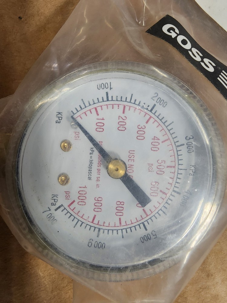 GOSS TORCH EQUIPMENT GAUGE, NITGN 2" STE-391