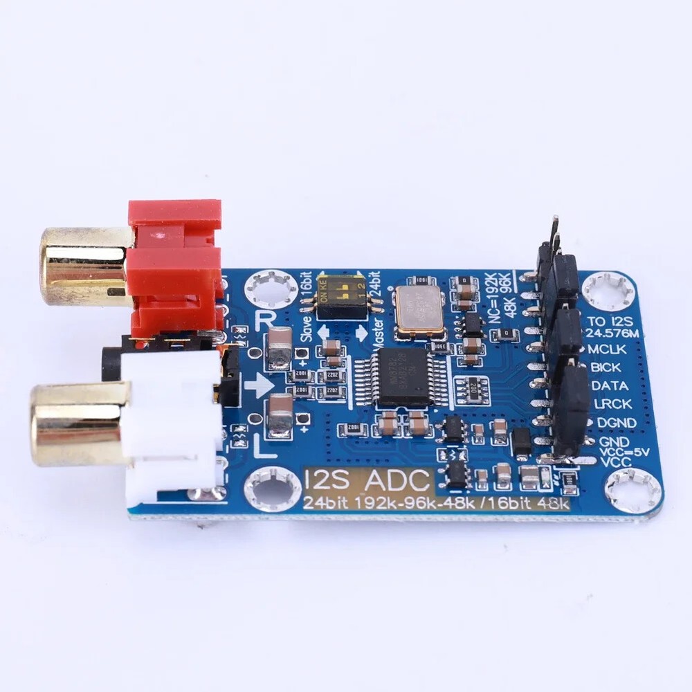 I2S ADC Master Slave Mode Development Board WM8782S Audio Capture Card Module