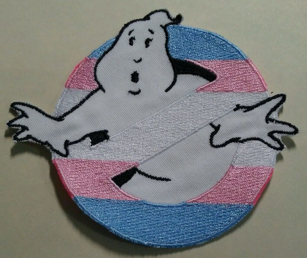 Trans Embroidered Ghostbusters No Ghost Patch [iron on]
