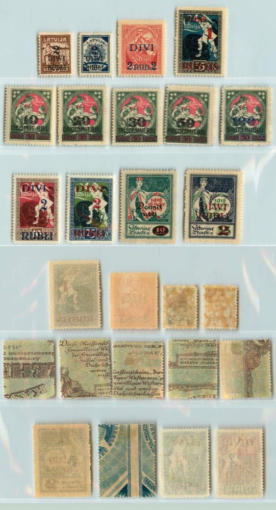 Latvia 🇱🇻 1920 SC 86-99 mint . g4561