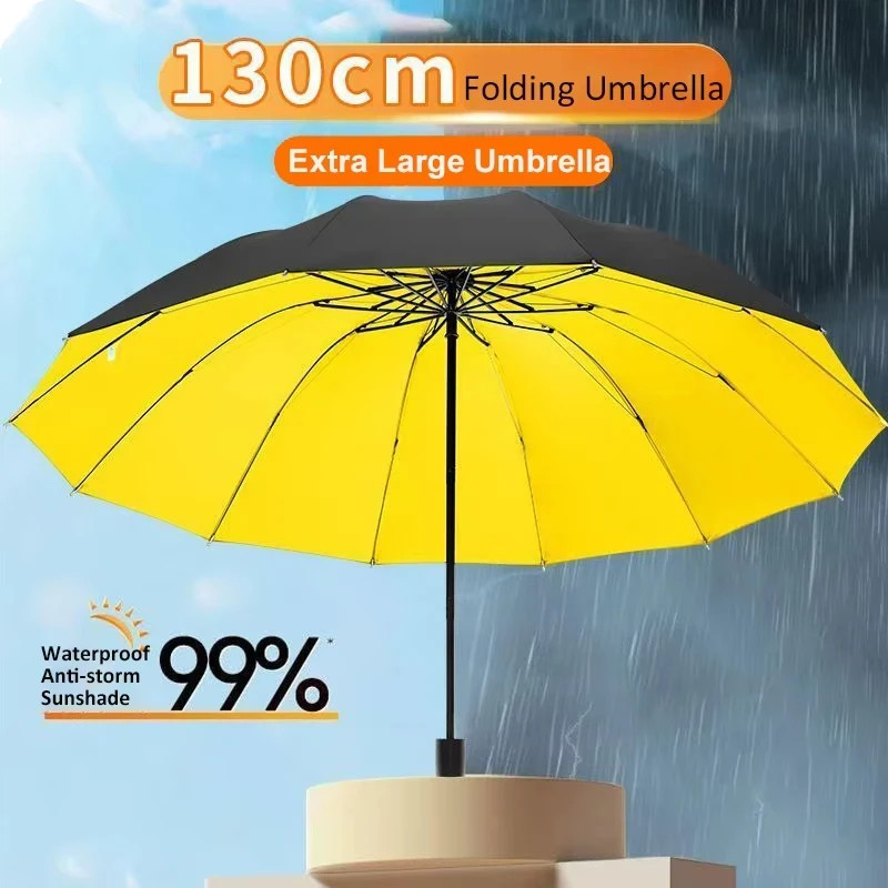 Extra Large Umbrella Reverse-engineered Frame Men's folding Umbrella Reinforced
