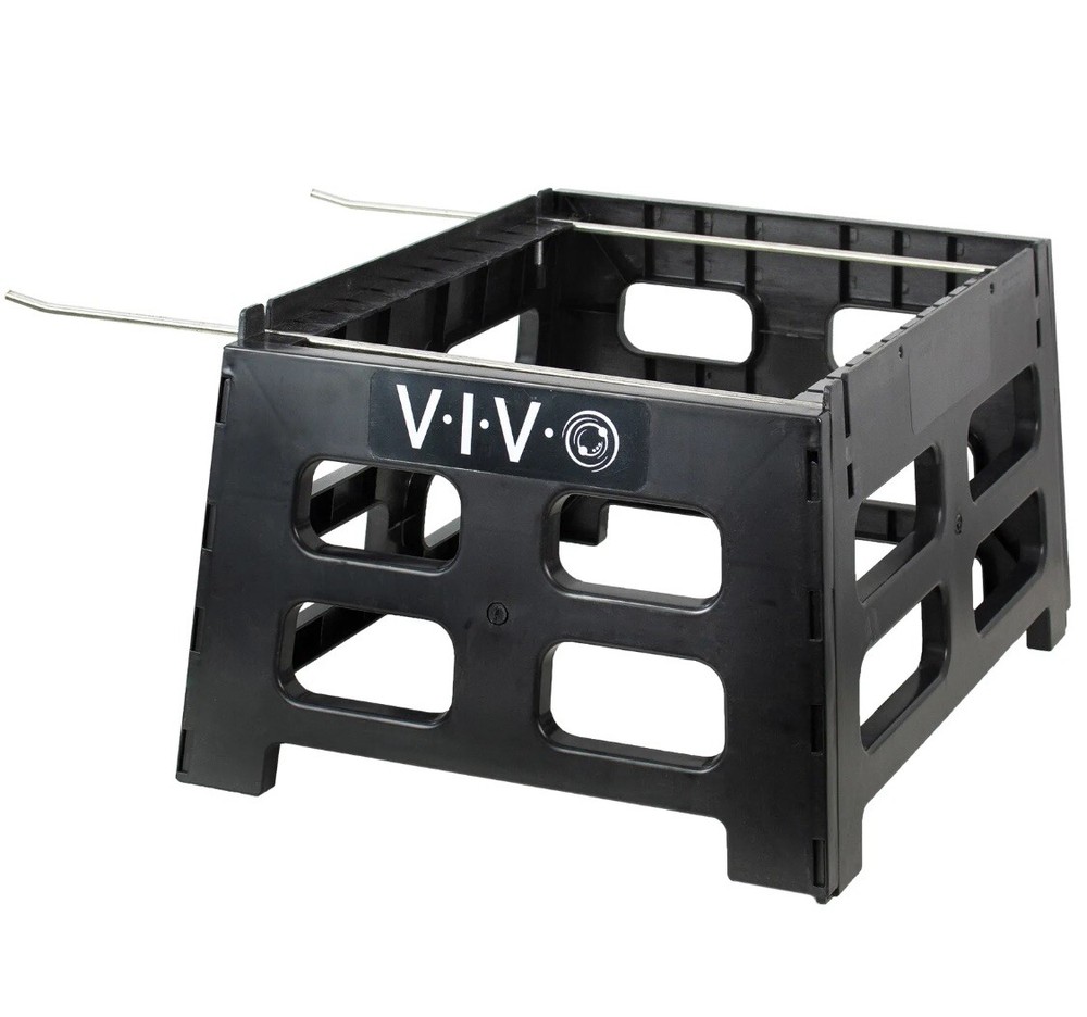 VIVO Black Plastic Bee Hive Stand | Beekeeping Hive Support Tool