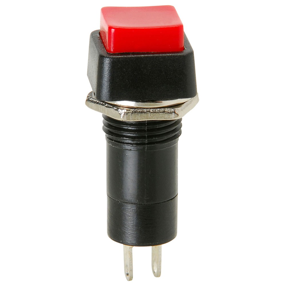 SPST Square Push Button Switch Click On/Click Off