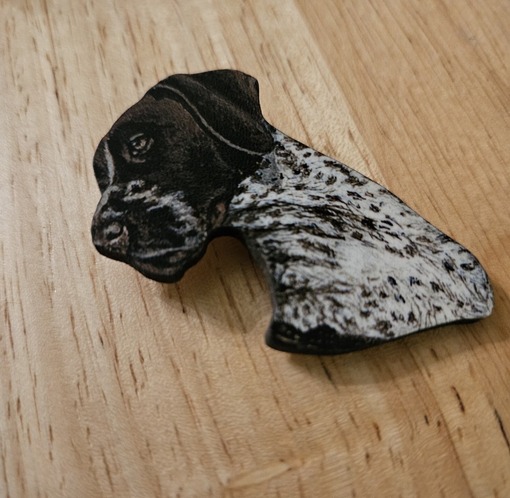 GERMAN SHORTHAIR POINTER DOG PIN PORTRAIT