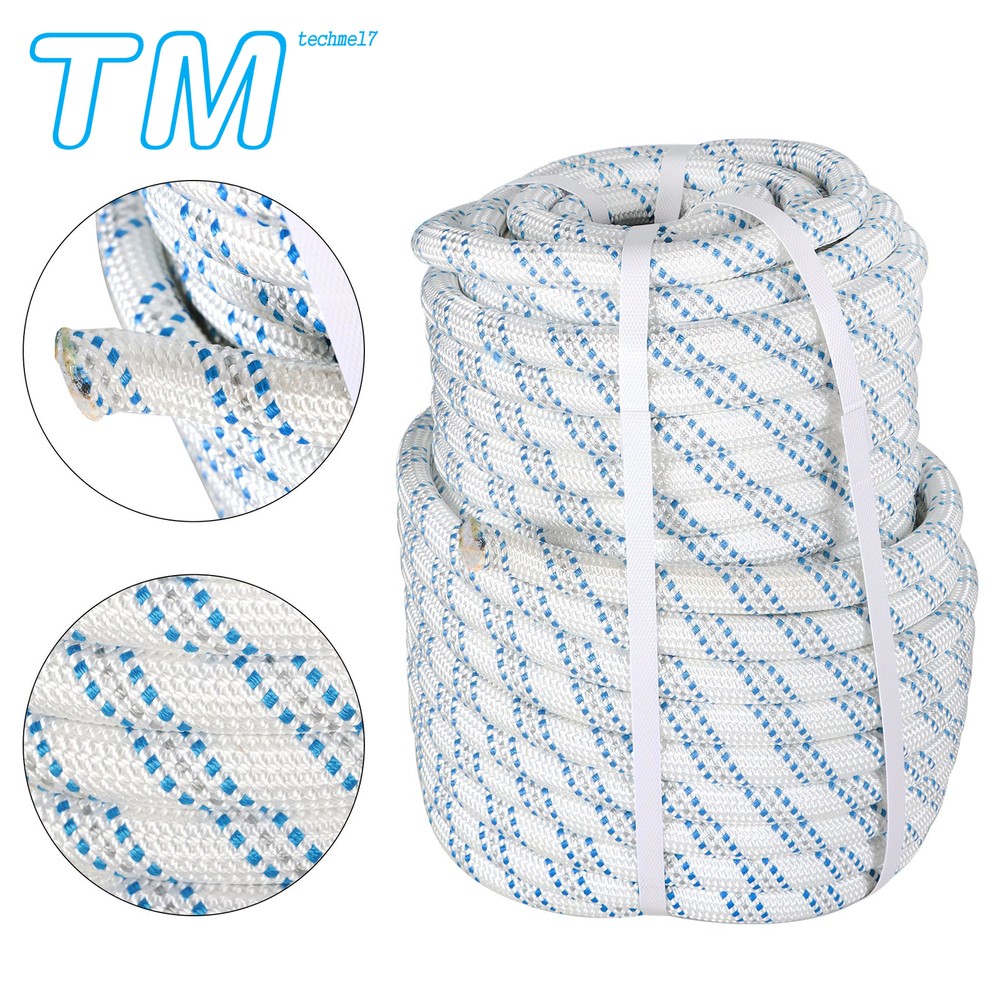 5/8"x150' Braid Nylon Polyester Low-stretch Rope Pulling Rigging 11000lbs