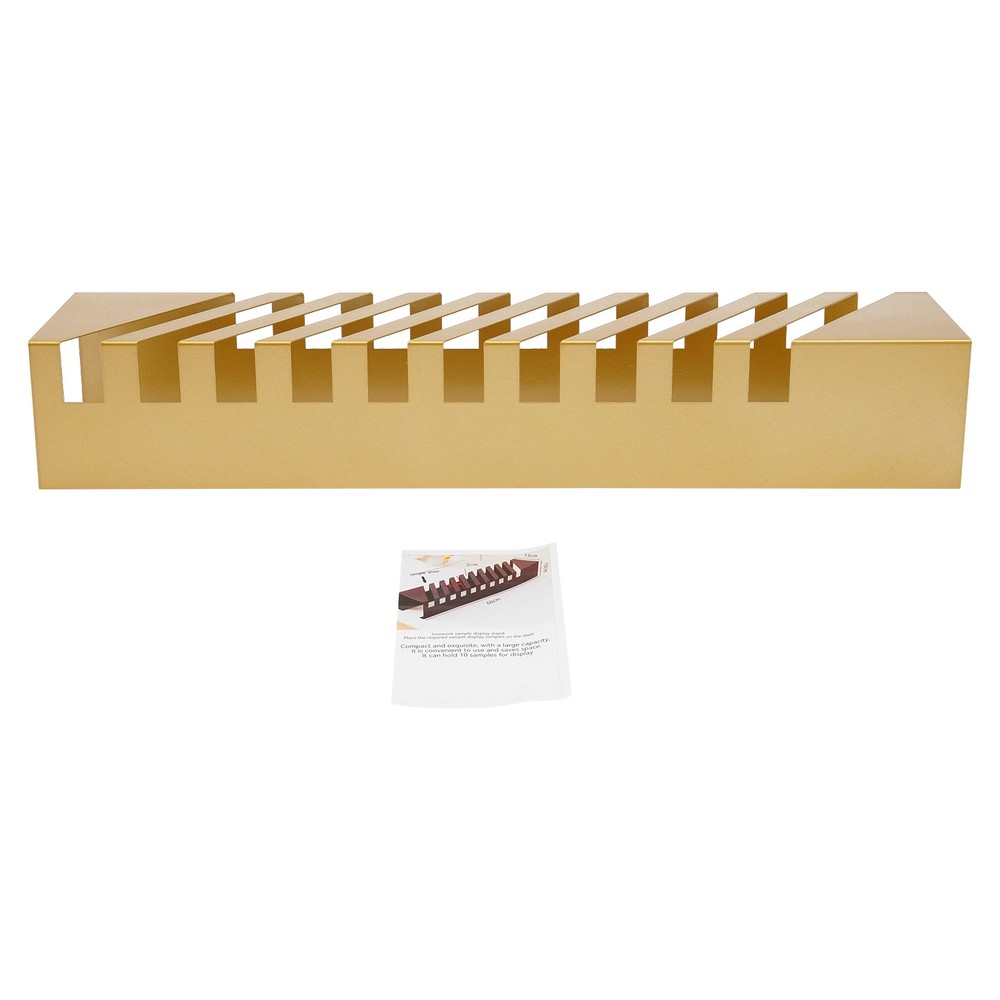 Small Tile Display Rack Countertop 10 Slots Tile Display Stand Tile Display Rack