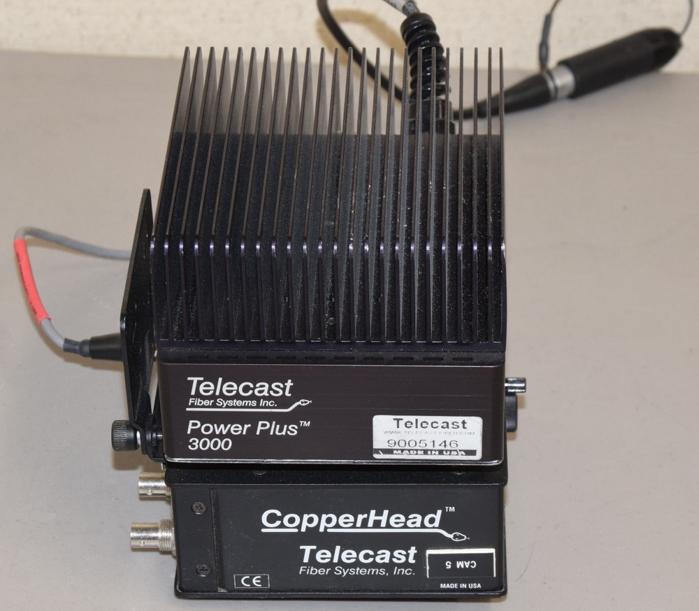 Telecast Fiber Systems Power Plus 3000 wtih CopperHead Camera Transmitter Module