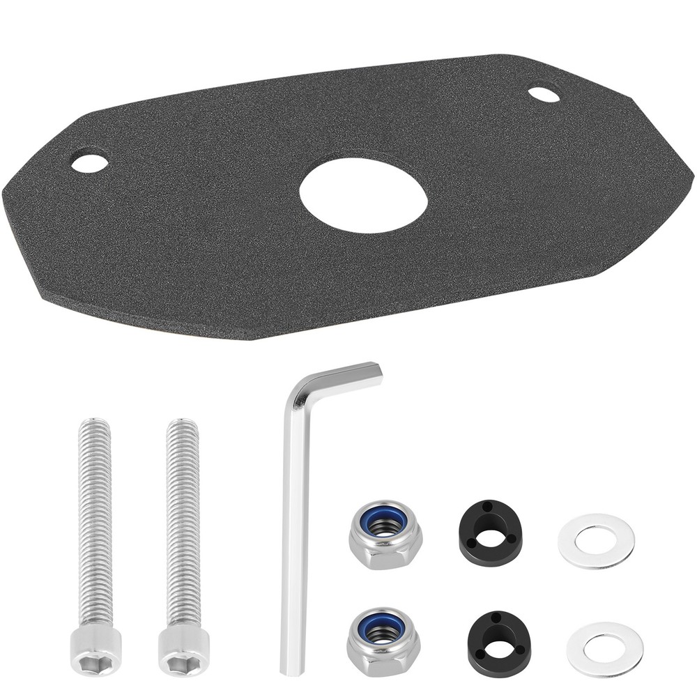 Black LED RV Exterior Porch Utility Light 12V Camper Lamp 6000K For Trailer Boat