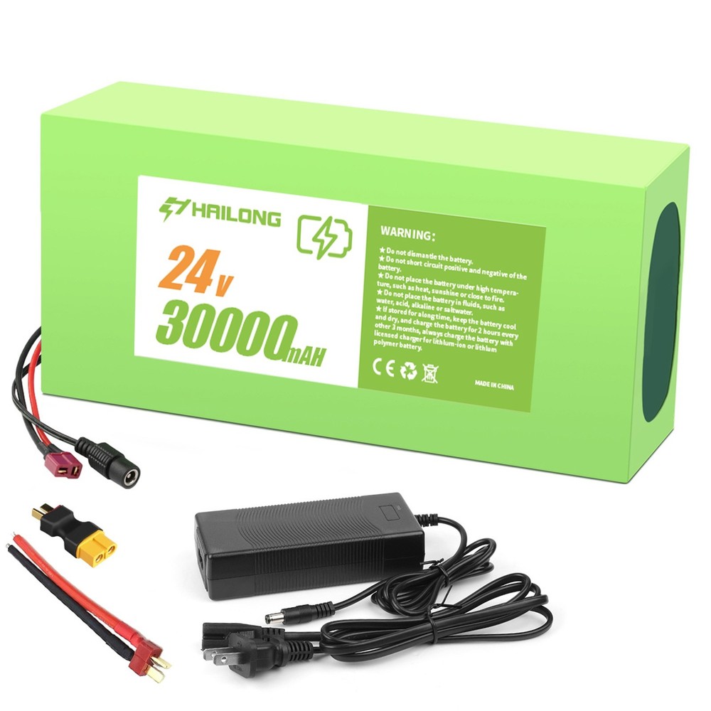 Used Green 24V 30AH Battery