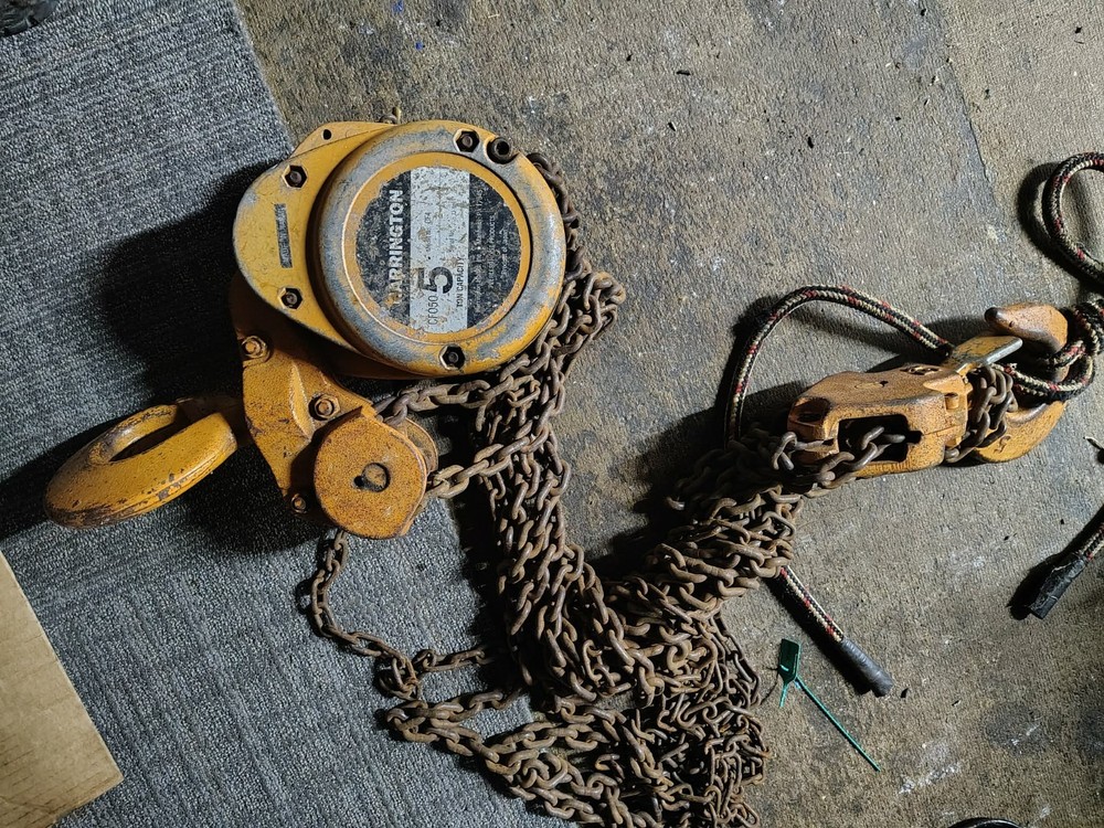harrington CF050 5 ton hoist