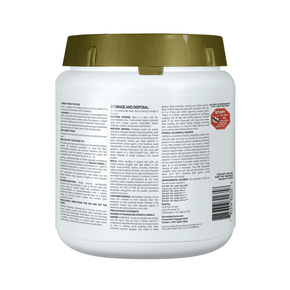 Sirona 82235 Bromide Tablets - 2.2lb (4 Pack)