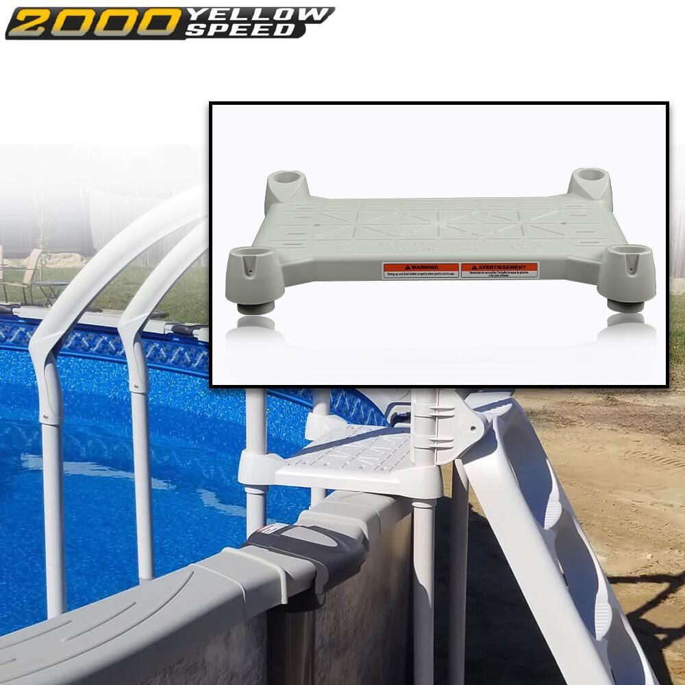 For Platform Above Ground Swimming Pool Step Grey New