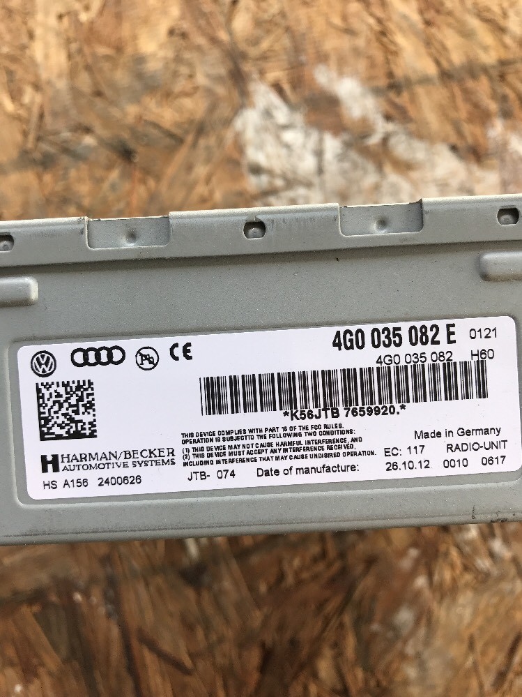 2013-2015 Audi Q7 Amplifier OEM! 4G0035082E
