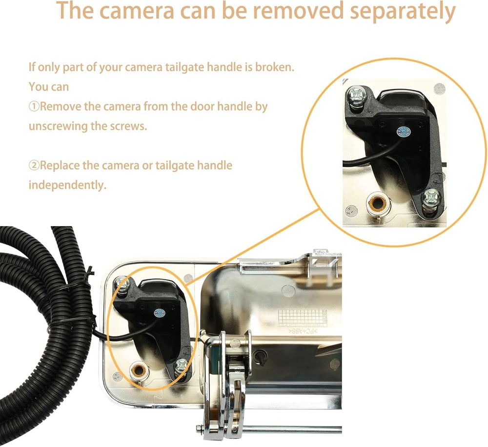 Rear View Backup Tailgate Handle Camera For 2007-2014 Chevy Silverado GMC Sierra