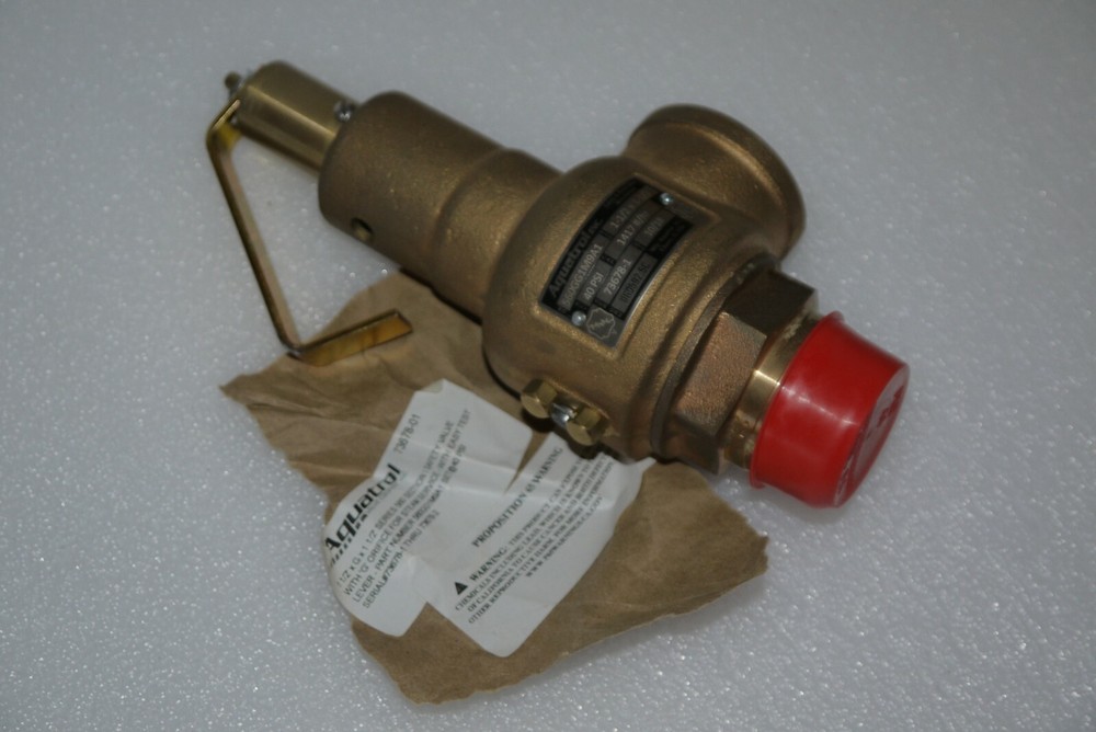 AQUATROL 560GG1M9A1 STEAM SERVICE SAFETY VALVE 1 1/2" X 1 1/2" 40PSI NEW