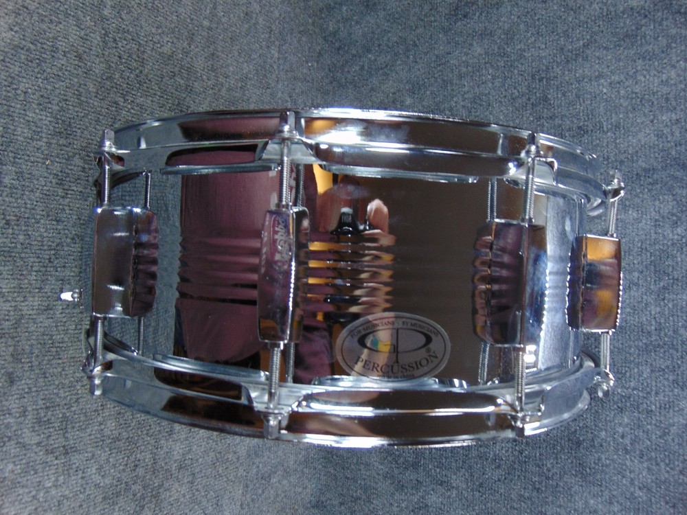 GP Percussion 14" Snare Drum Chrome Stand Bag Backpack Student Practice