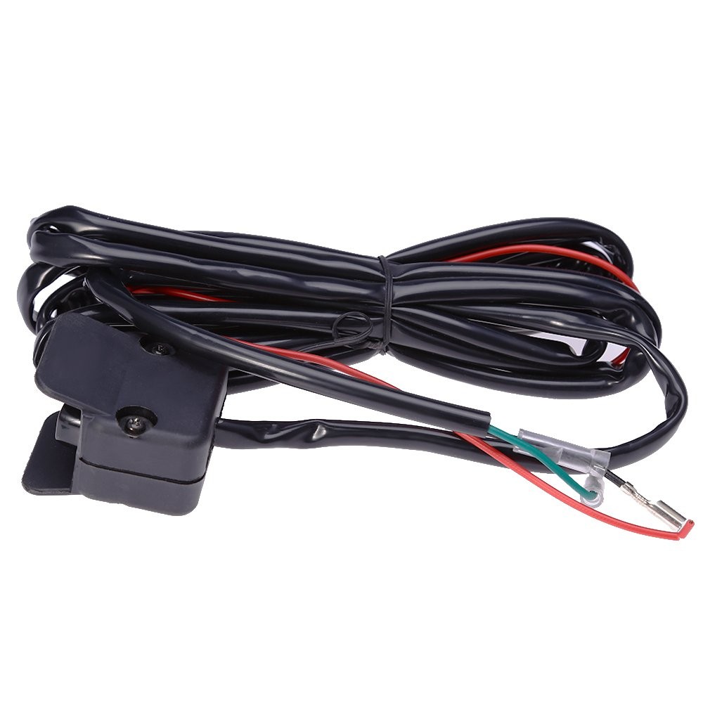 Saihisday 12V Winch Rocker Thumb Switch with Mounting Bracket Handle Black