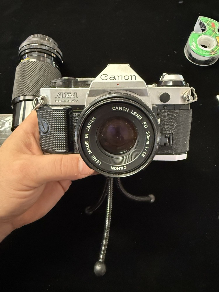CANON AE-1 PROGRAM Camera, Lens, Flash W/Box