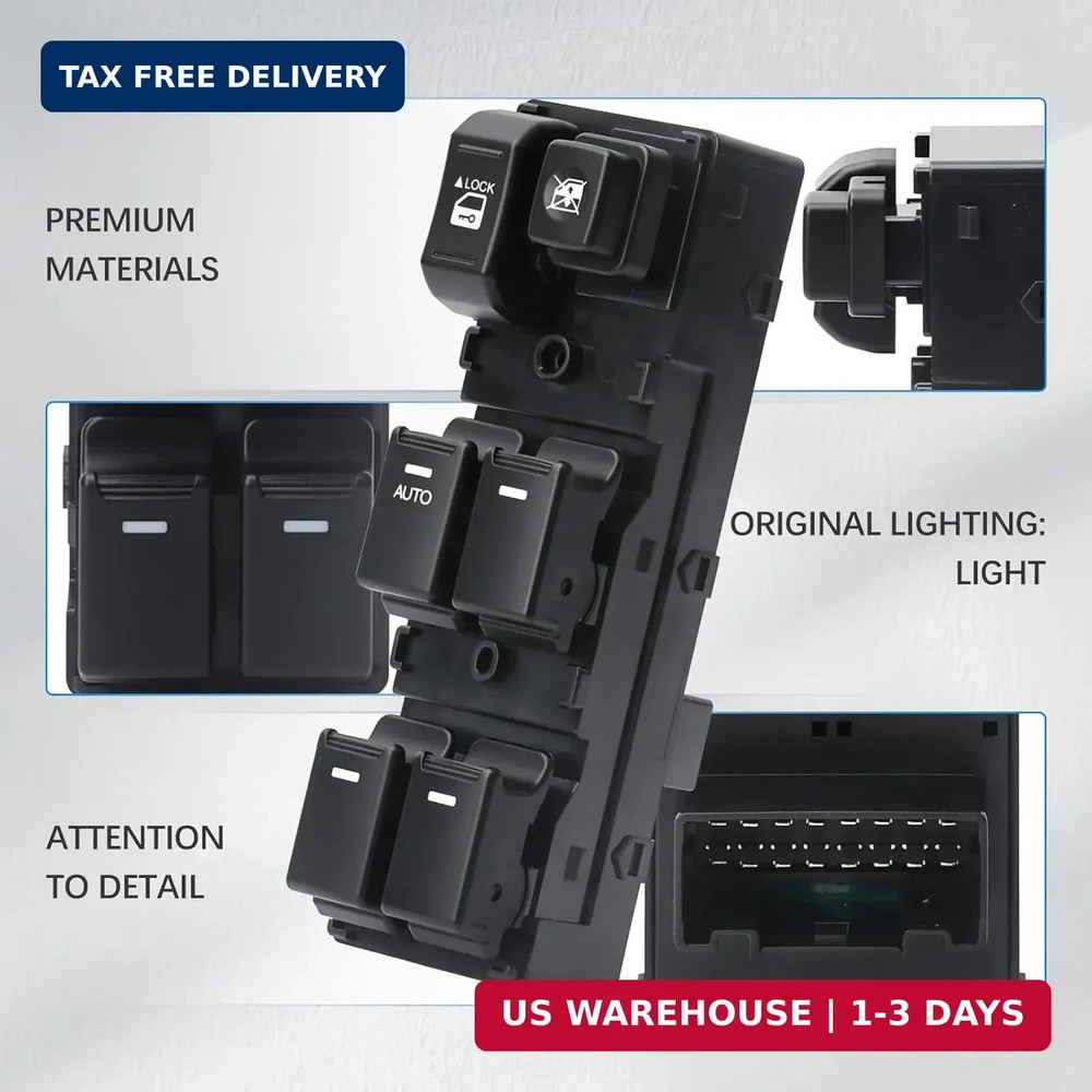 Power Master Window Switch Front Left Driver Side Compatible with 2010-2014 Sore