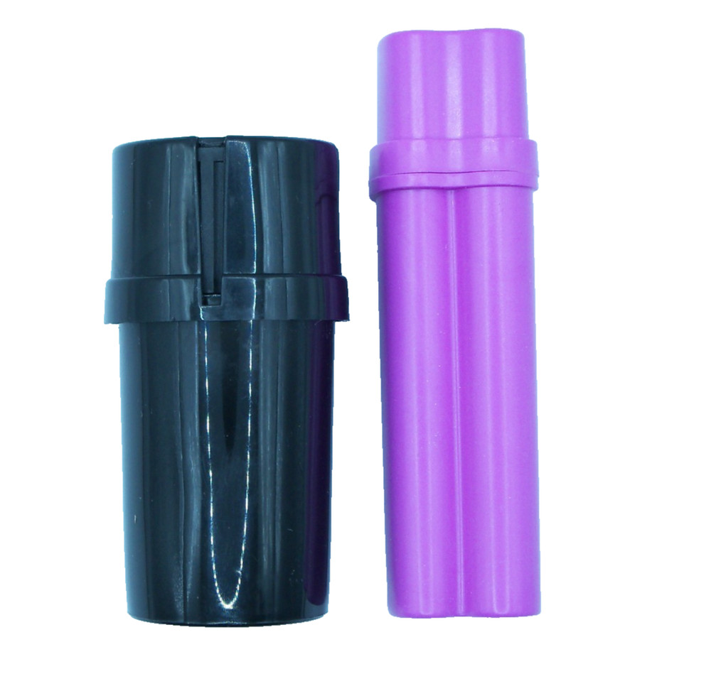 Pre-roll cigarette case and tobacco grinder container (pink)