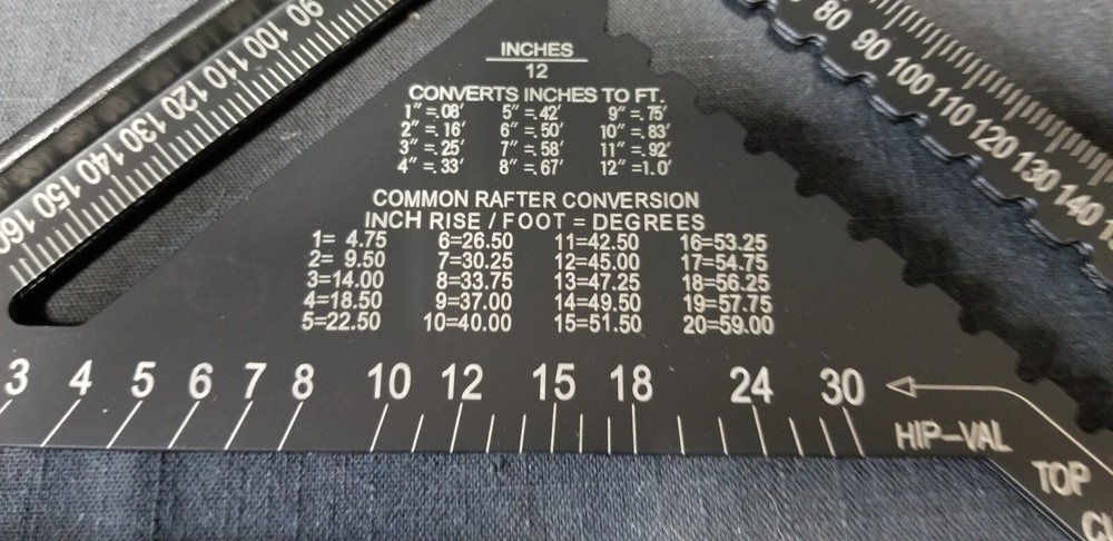 Thanksky Triangular Rule Professional 30cm 12" Measuring Tools Angle Frame