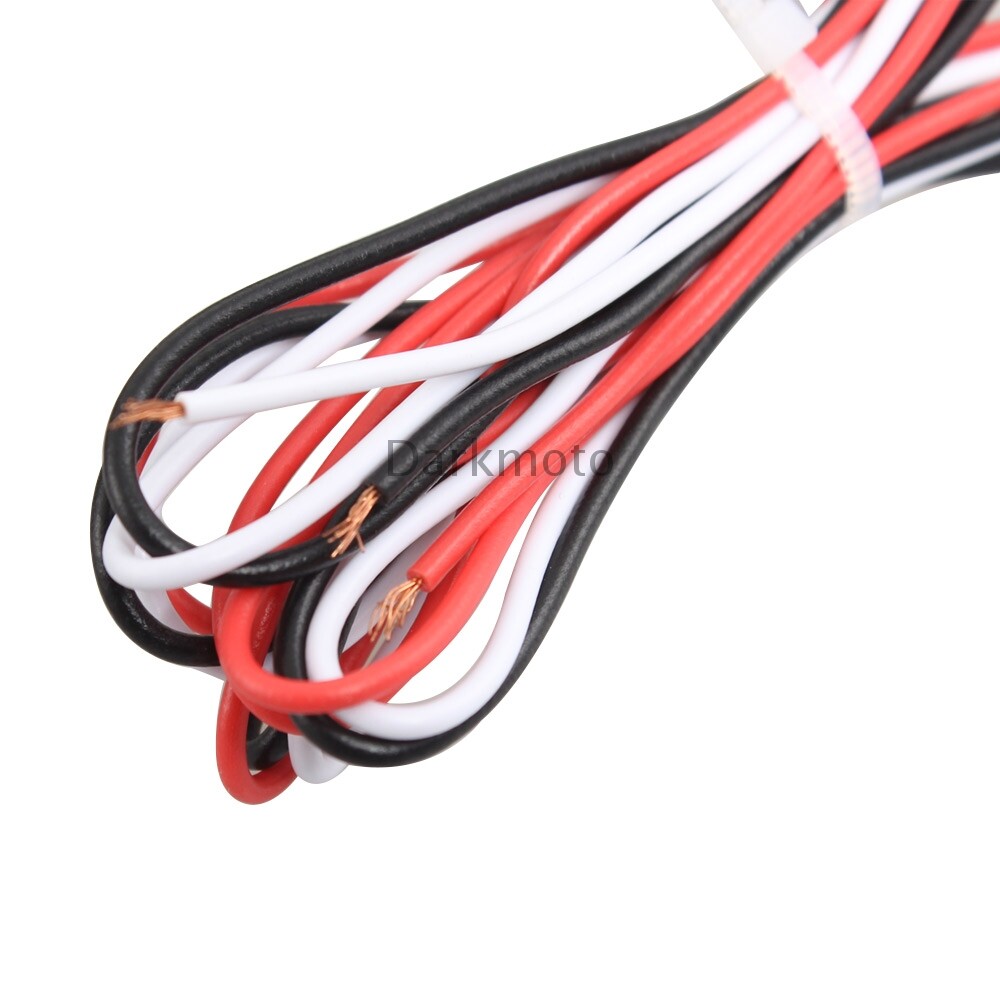 Chrome Motorcycle License Plate Frame LED Light Brake Tail Light Mount Universal