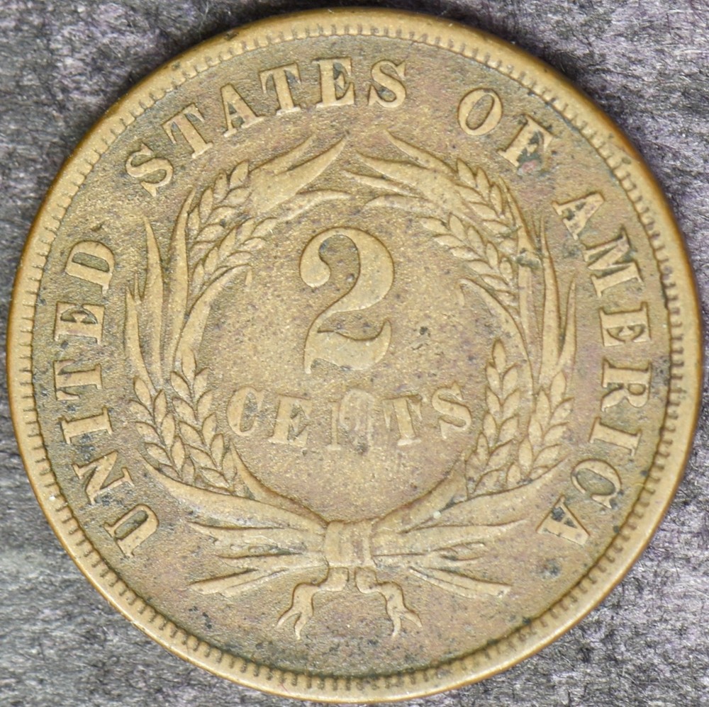 1865 2C Two Cent Piece - ✪COINGIANTS✪