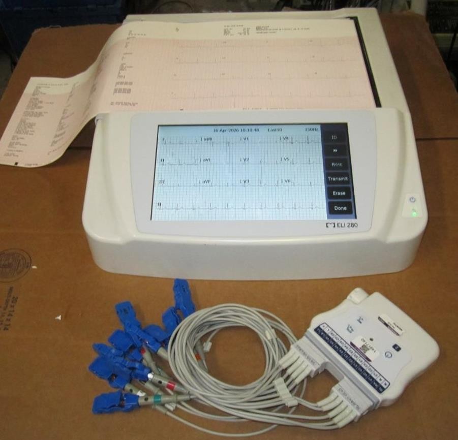 Mortara ELI 280 EKG ECG Machine Interpretive ELI280