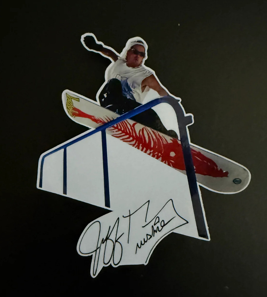 SNOWBOARDING STICKERS - featuring JAMIE - TERJE... ( Burton Snowboard Libtech