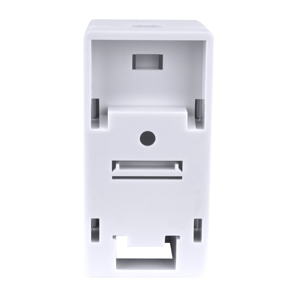 Construct Pro Single Surface-Mount Jack Box (Adhesive Back, White)