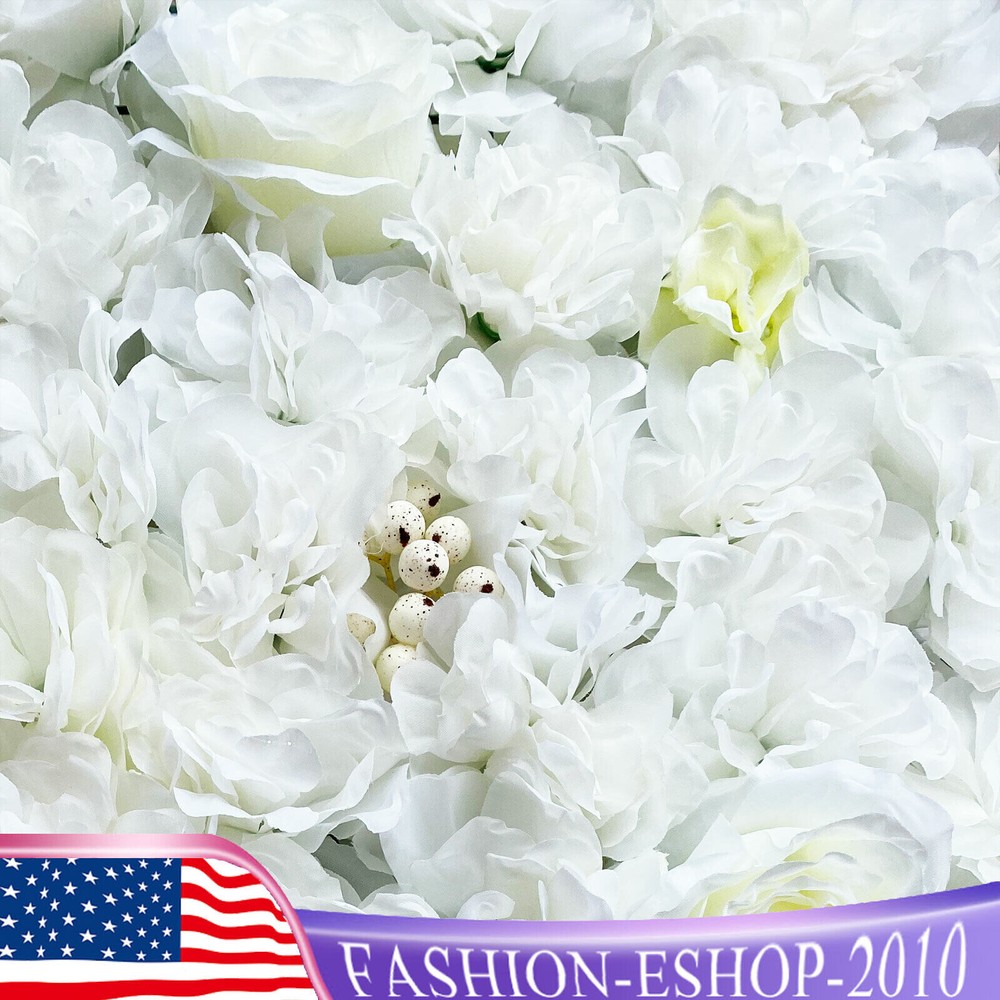 12* Artificial Flower Wall Panel Wedding Backdrop Event Party Flower Wall Panel