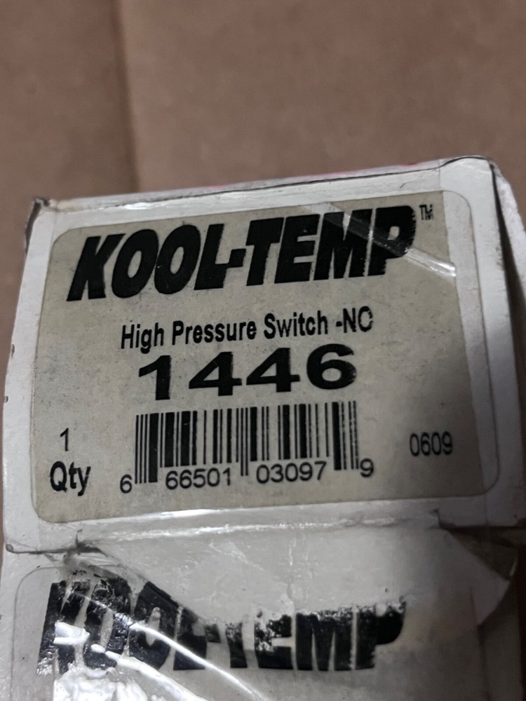 New rough box KOOL TEMP 1446 High Pressure Switch-NO