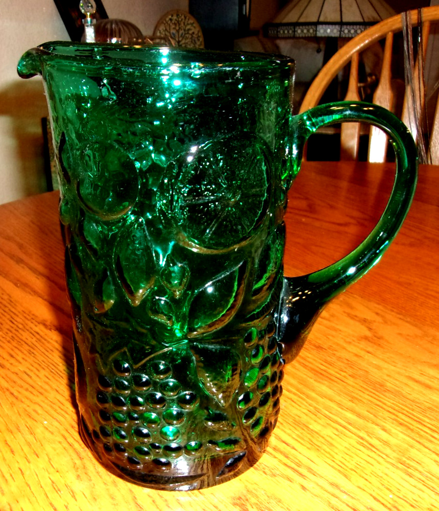 Arte Murano Icet Green Beverage Pitcher