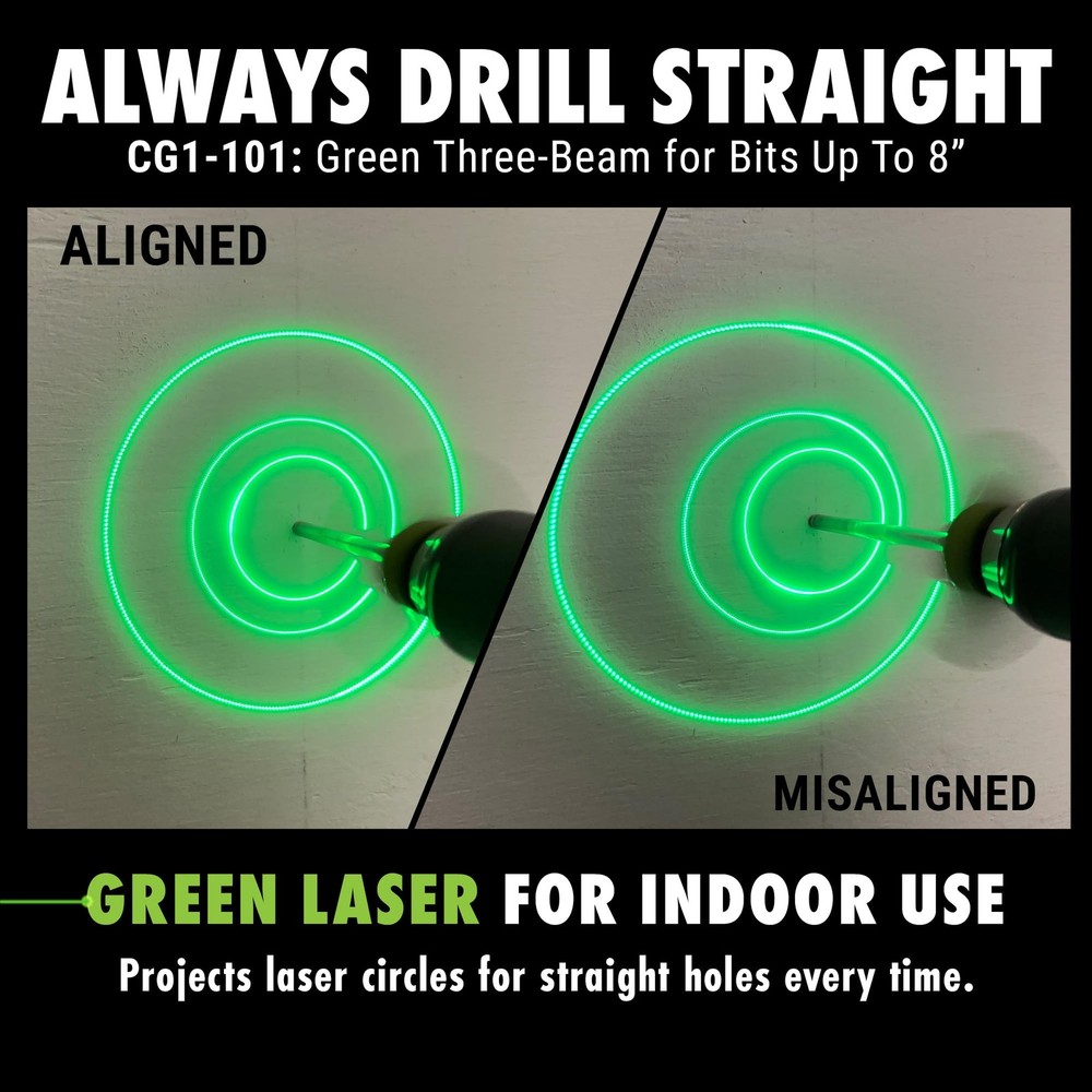 Drill Guide Magnetic Laser Alignment Compatible 2-8 Inch Bits BullseyeBore Core
