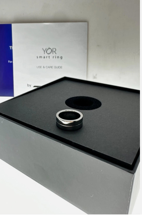 YoR Smart Ring Silver Size 7 Body Sleep Tracking