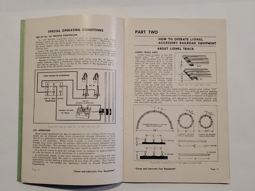 Vintage 1951 Instructions For Assembling and Operating Lionel Trains Manual