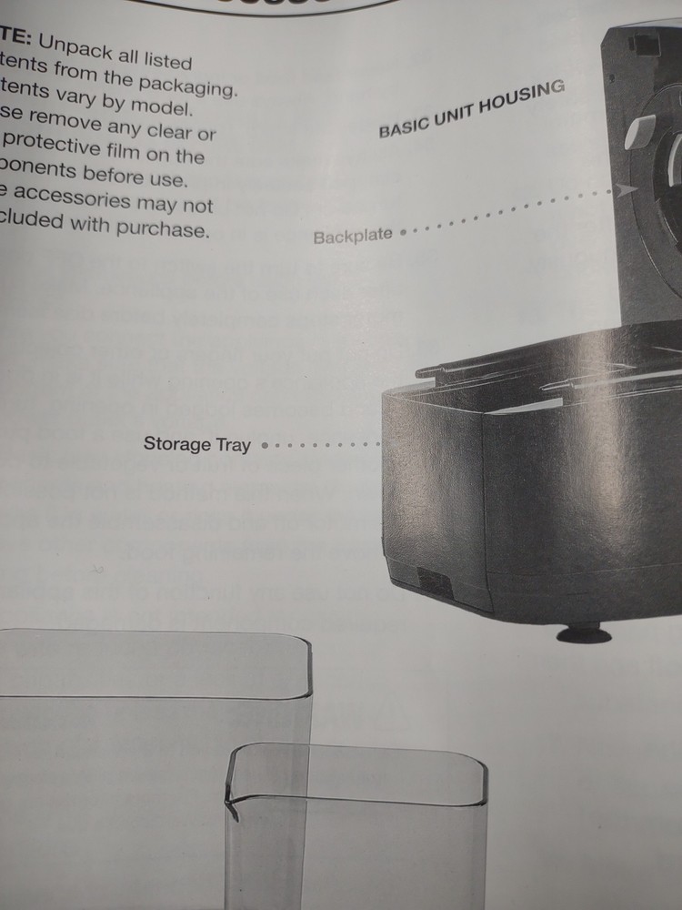 Emeril Lagasse Automatic Pasta & Beyond Replacement Storage Tray