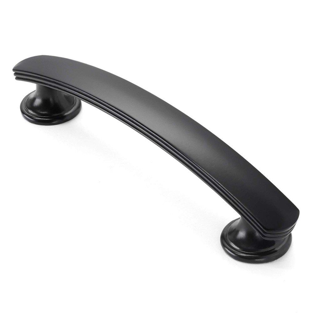 CAULDHAM 10 Pack Solid Kitchen Cabinet Arch Pulls Handles (3-3/4" Hole Center...