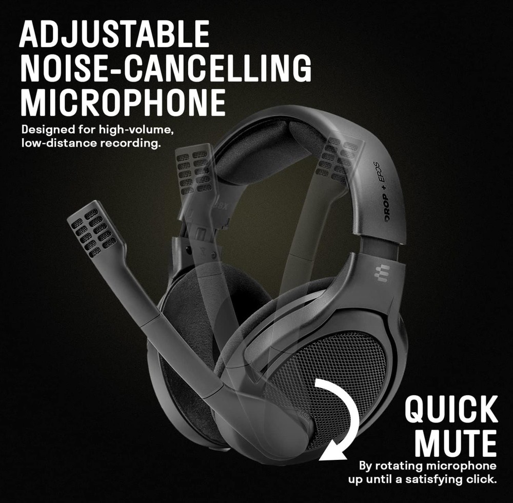 Drop + EPOS PC38X Wired Gaming Headset PC PS XBOX MAC - Black