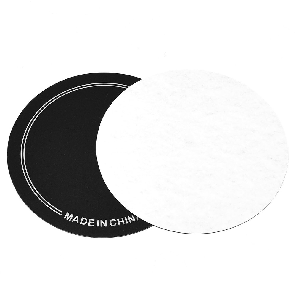 Single Pedal Patch 2PCS Black Self-Adhesive Drumhead Patch Protector for Kick...