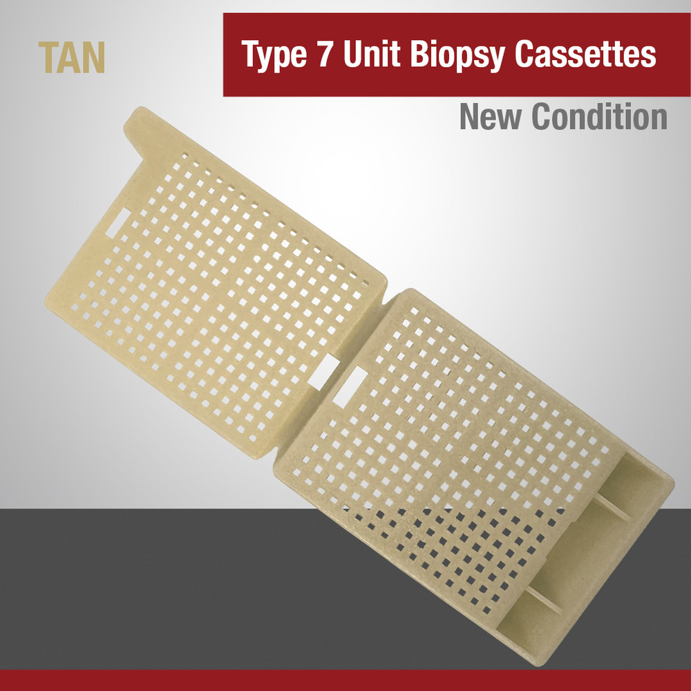 Embedding Cassettes, Type-7, Tan, Biopsy, 1,000 Per Case Pack