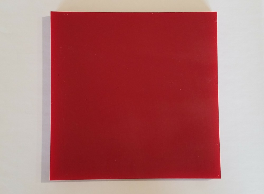 5/8" x 6" X 6"  URETHANE / POLYURETHANE 95 A RED SHEET