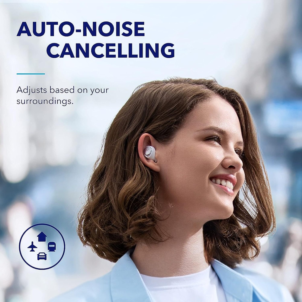 Soundcore Space A40 True Wireless Earbuds Auto-Adjustable Active Noise Cancell