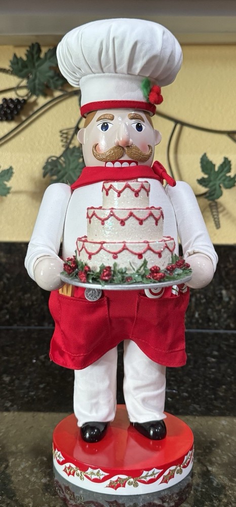 Nutcracker Village 2005 Wooden BAKER Nutcracker 14” tall. No Box