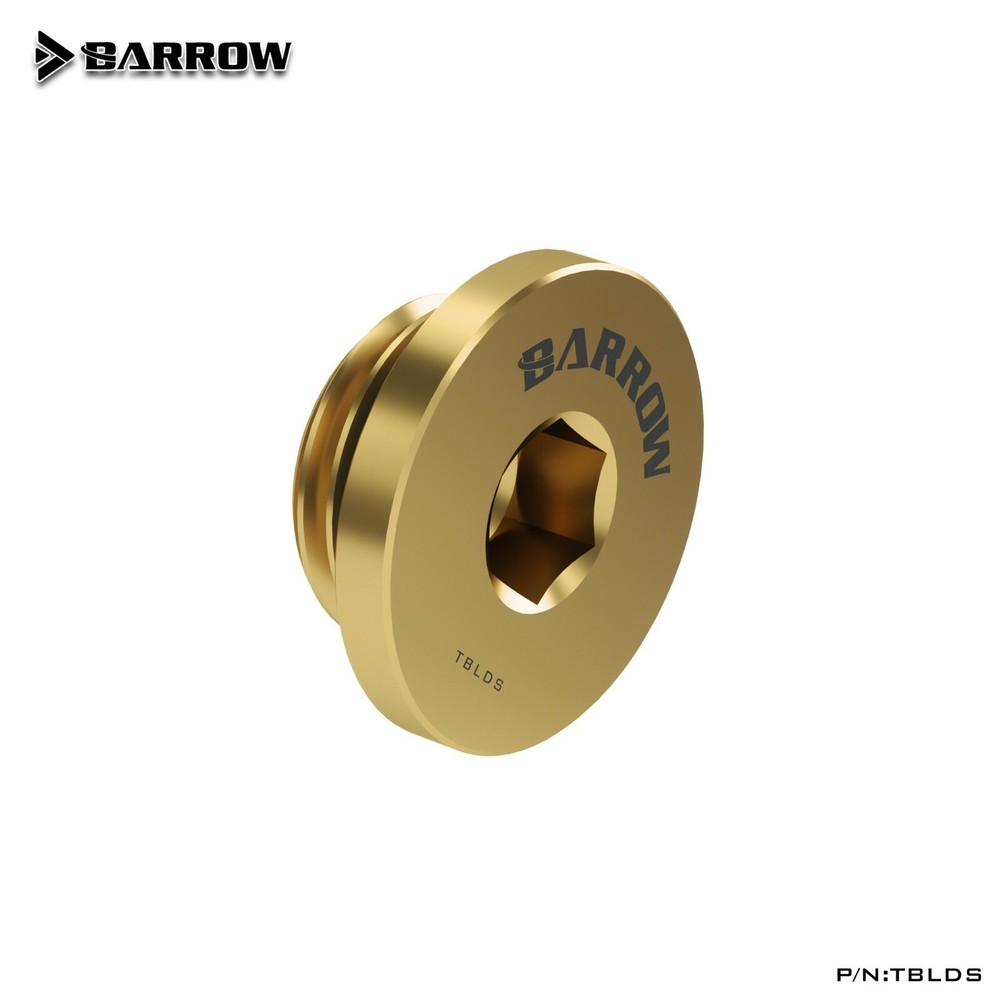 Barrow G1/4" Thin Stop Plug Fitting Low Profile Internal Hex Socket TBLDS