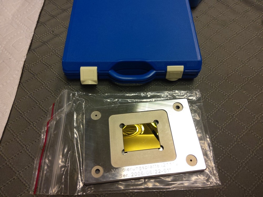 Validation Plate, Validierungsplate, l21112, German, Bruker Spectrometer??
